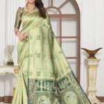 Elephant Patola Pista Saree
