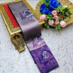 Apna Palakhi Sky Violet  Saree