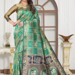 Elephant Patola Rama Saree