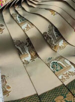 Apna Palakhi Chiku Green Saree - Image 2