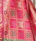 Elephant Patola Pink Saree - Image 2