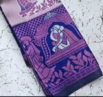 Apna Palakhi Sky Violet  Saree - Image 2