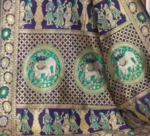Elephant Patola Rama Saree - Image 3