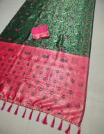 Barbie Doll Green Saree - Image 3