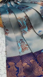 Apna Palakhi Sky Navy Blue Saree - Image 3