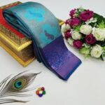 Checks–Peacock Firoji R. Blue - Image 3