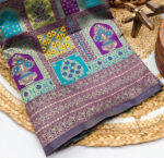 Kalash–Patola Wine Saree - Image 2